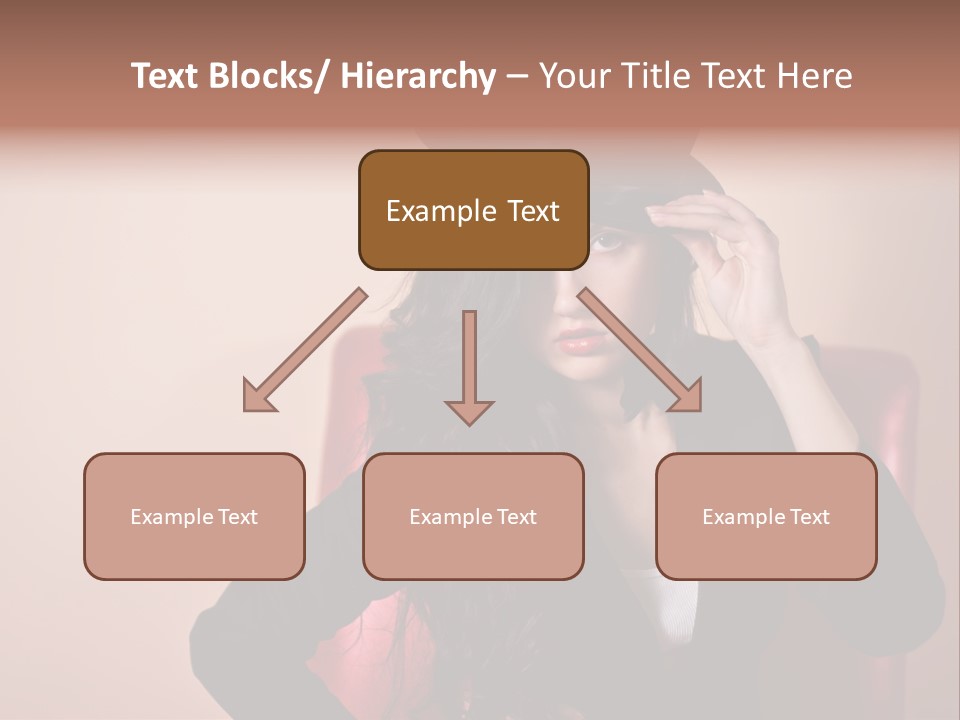 Red Person Fashion PowerPoint Template