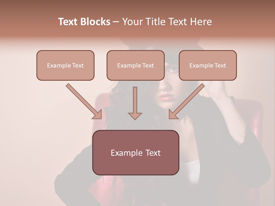 Red Person Fashion PowerPoint Template