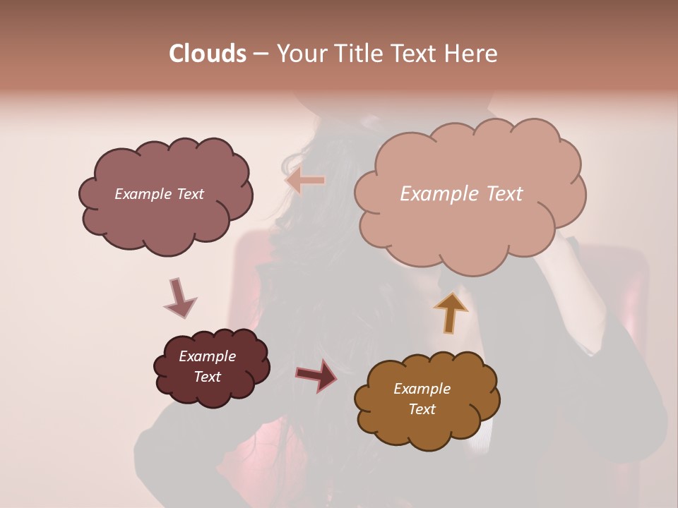 Red Person Fashion PowerPoint Template