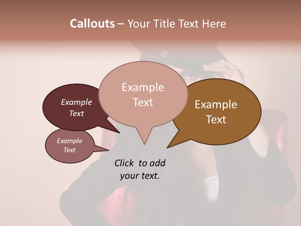 Red Person Fashion PowerPoint Template