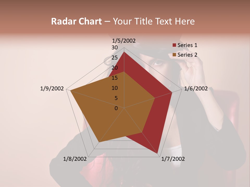 Red Person Fashion PowerPoint Template