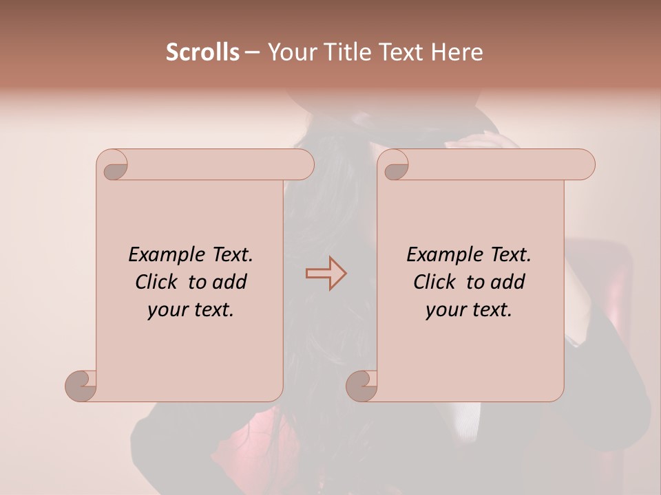 Red Person Fashion PowerPoint Template
