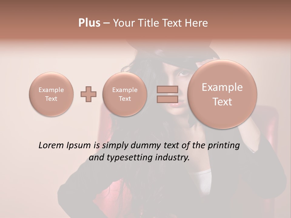 Red Person Fashion PowerPoint Template