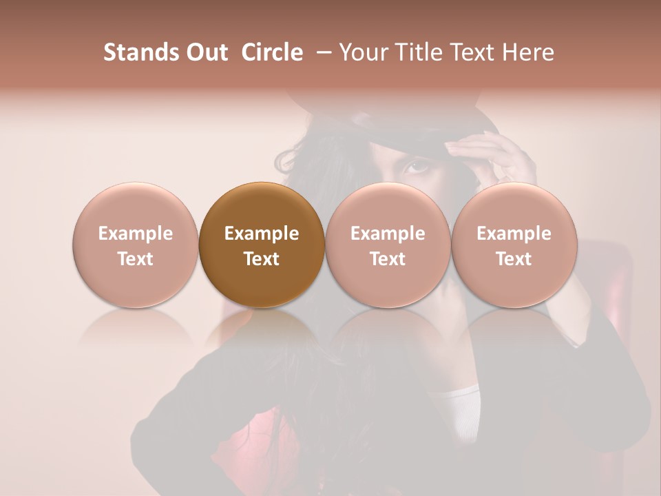 Red Person Fashion PowerPoint Template