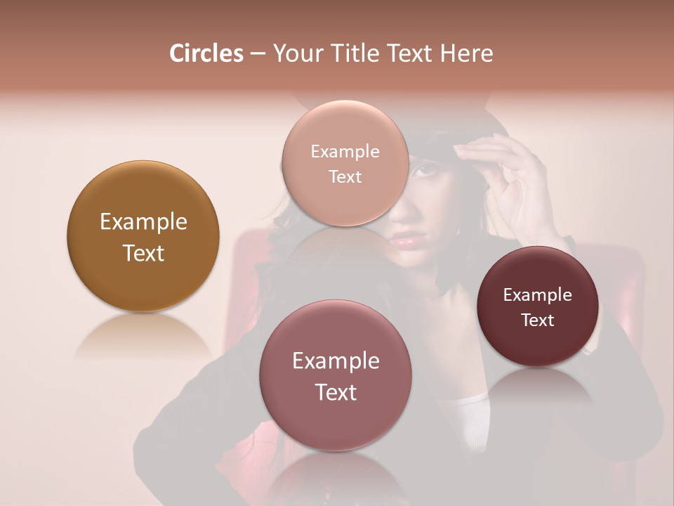 Red Person Fashion PowerPoint Template