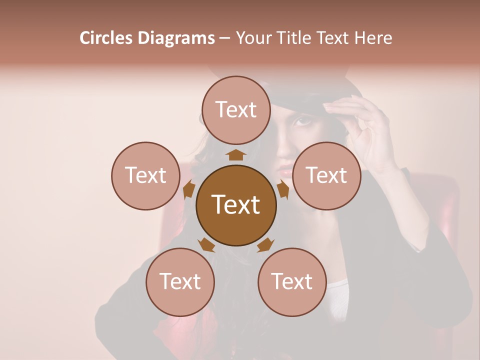 Red Person Fashion PowerPoint Template