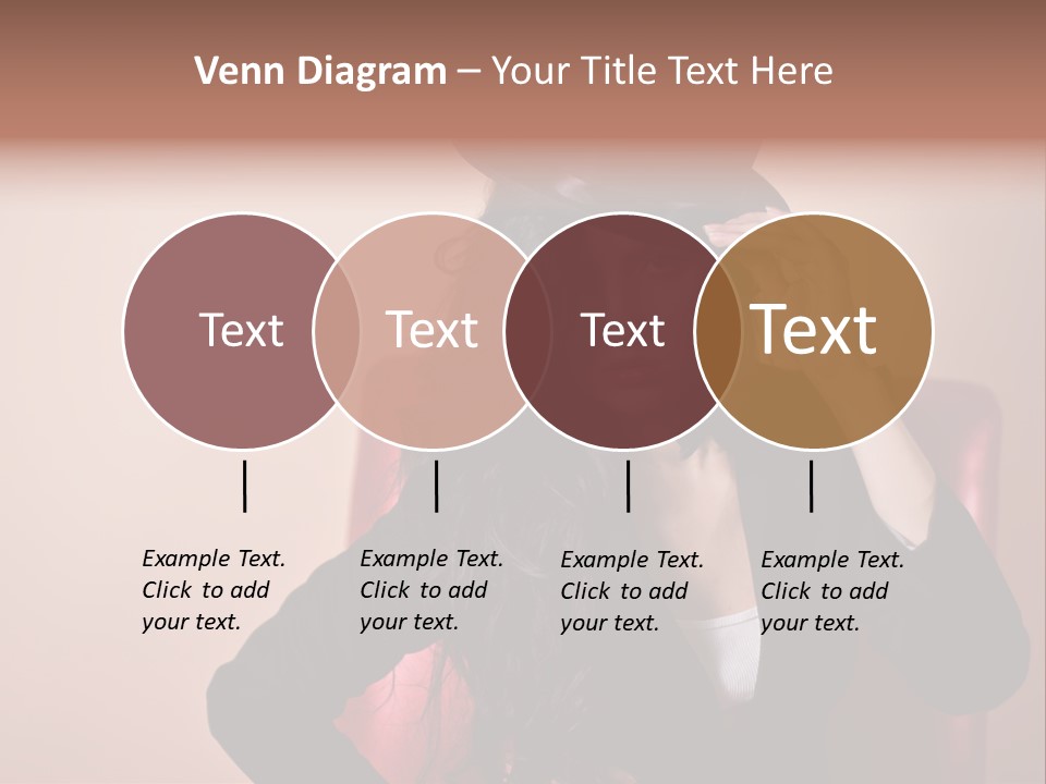 Red Person Fashion PowerPoint Template