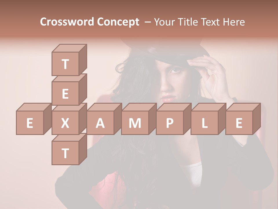 Red Person Fashion PowerPoint Template