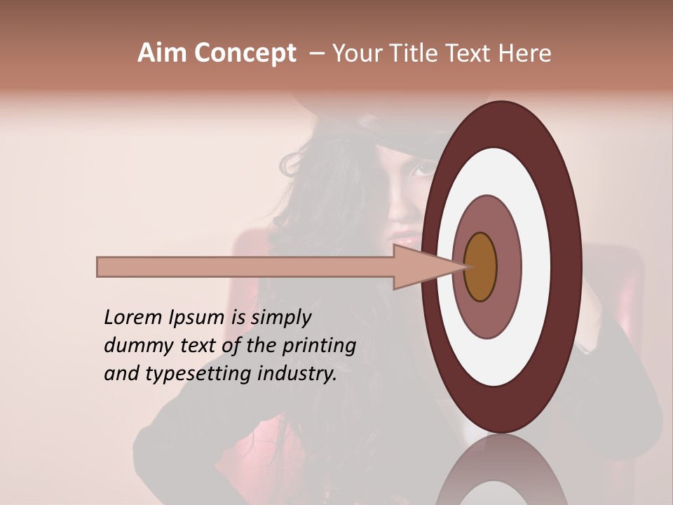 Red Person Fashion PowerPoint Template