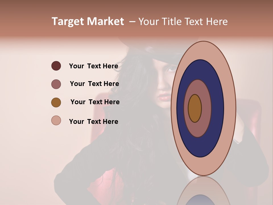 Red Person Fashion PowerPoint Template