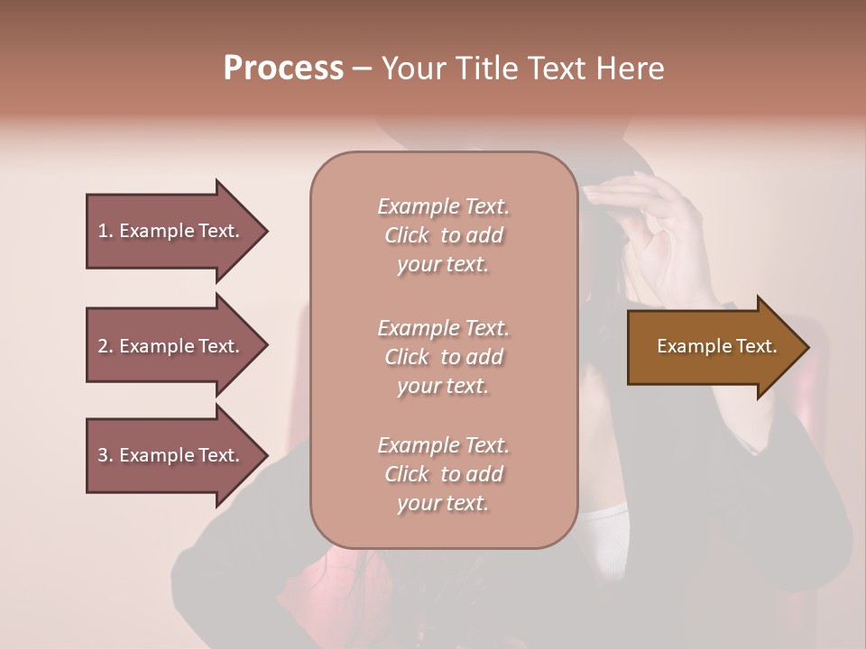 Red Person Fashion PowerPoint Template