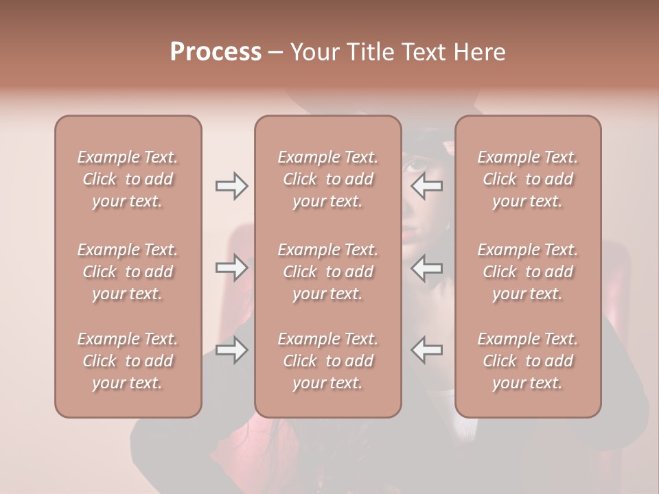 Red Person Fashion PowerPoint Template