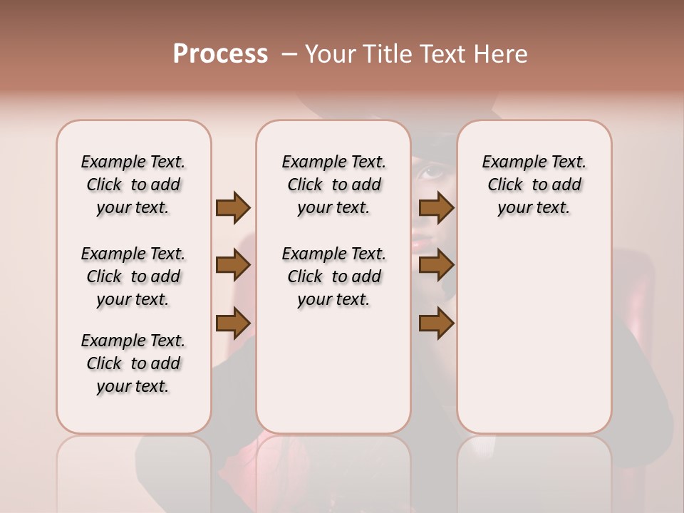 Red Person Fashion PowerPoint Template