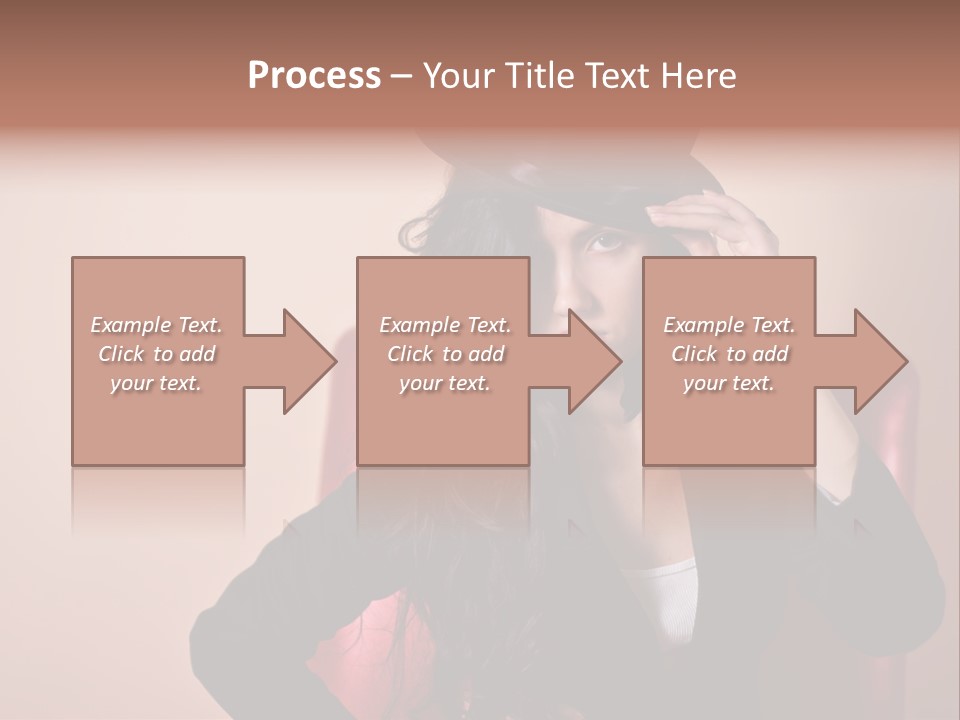 Red Person Fashion PowerPoint Template