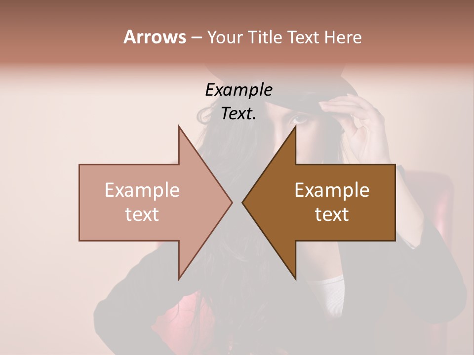 Red Person Fashion PowerPoint Template