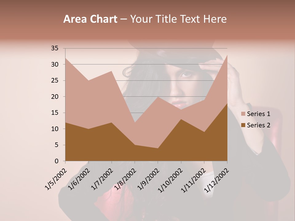 Red Person Fashion PowerPoint Template