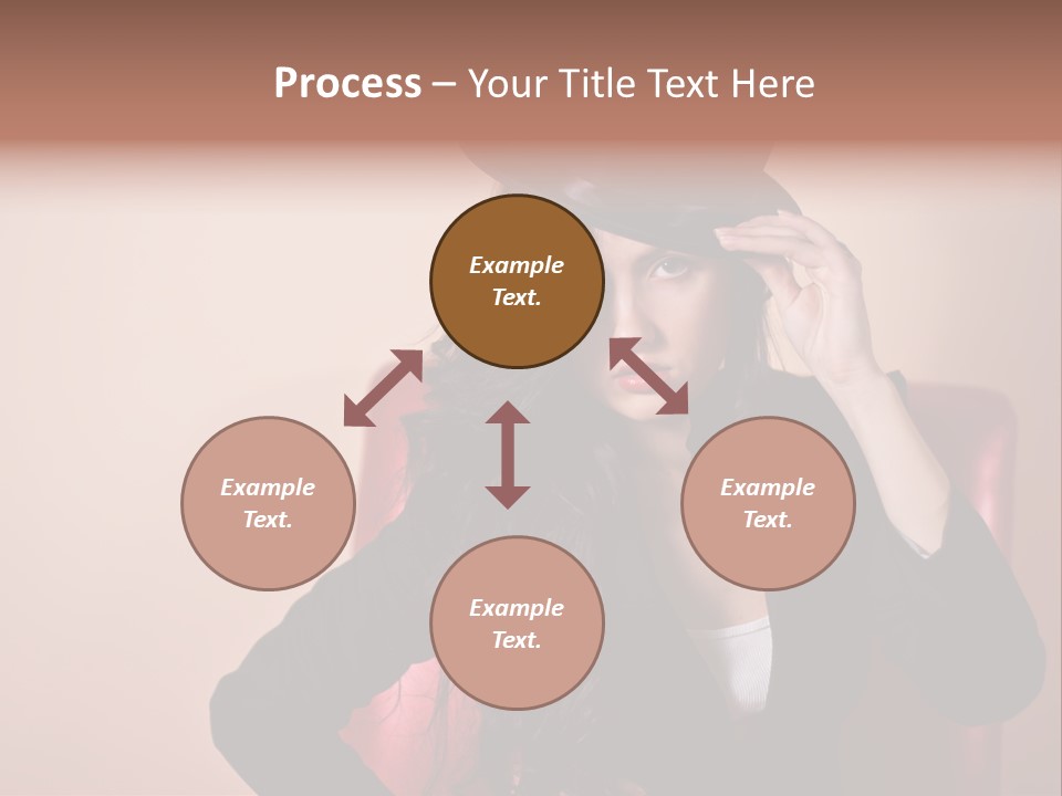 Red Person Fashion PowerPoint Template