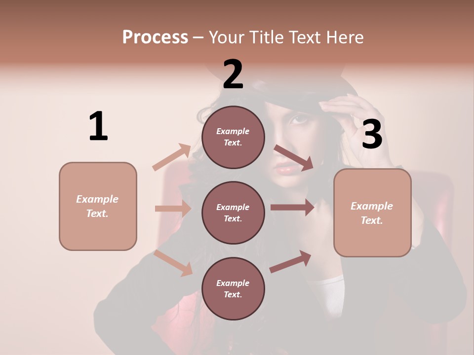 Red Person Fashion PowerPoint Template