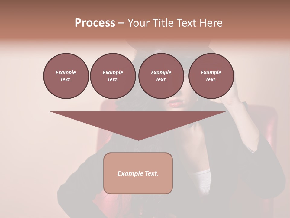 Red Person Fashion PowerPoint Template