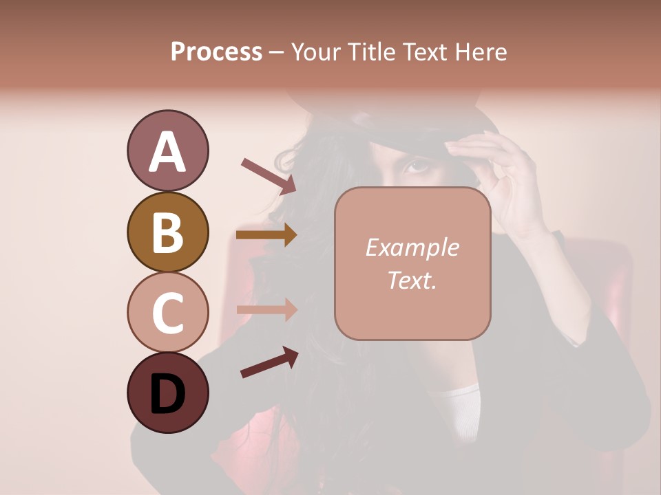 Red Person Fashion PowerPoint Template