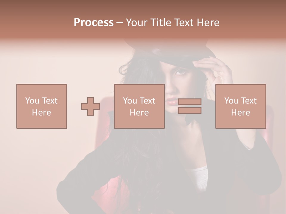 Red Person Fashion PowerPoint Template