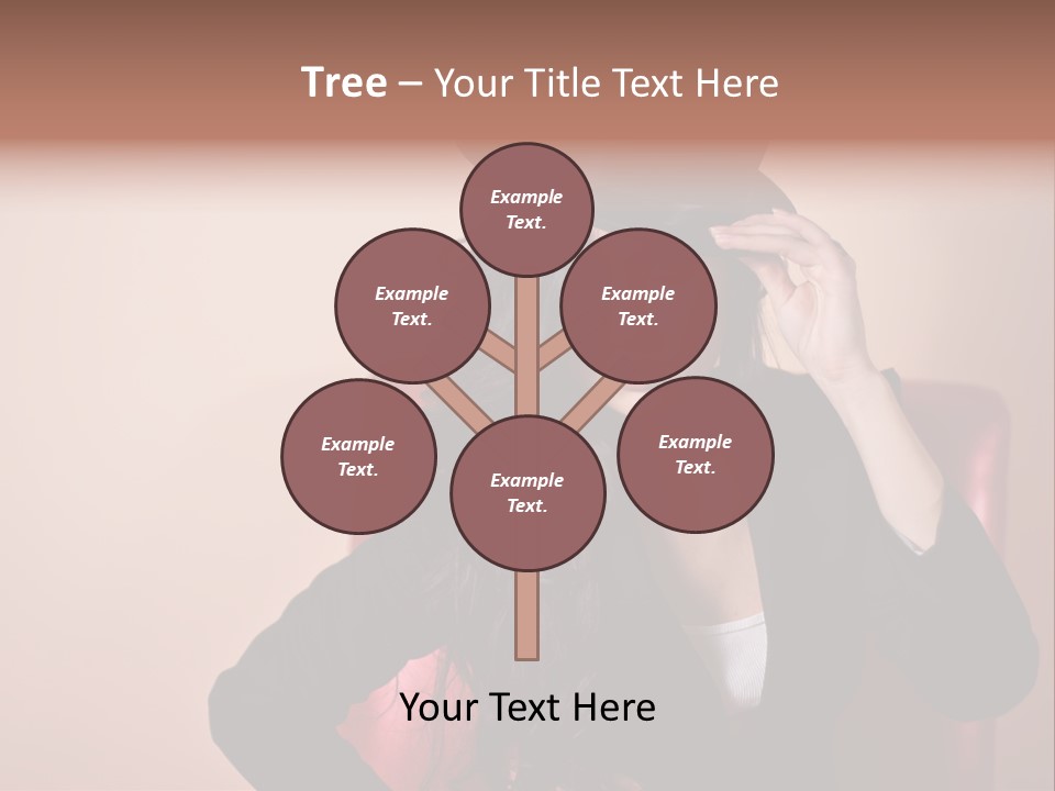 Red Person Fashion PowerPoint Template