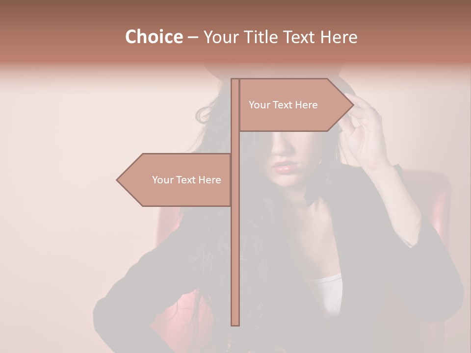 Red Person Fashion PowerPoint Template