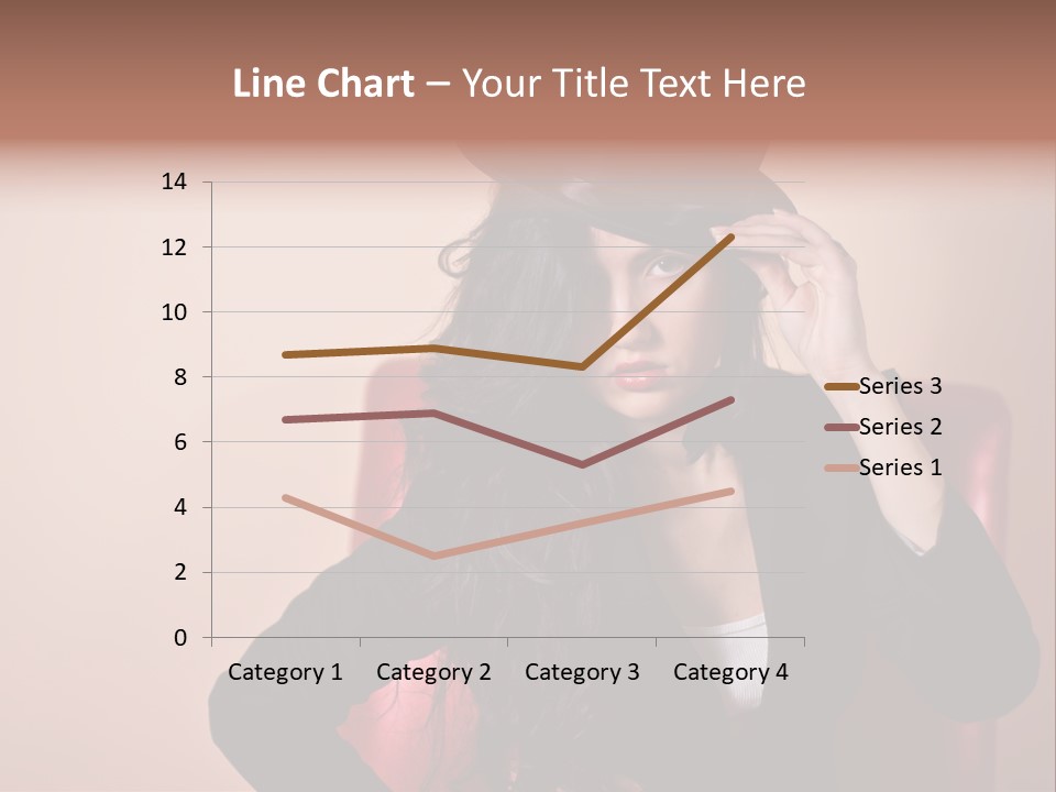 Red Person Fashion PowerPoint Template