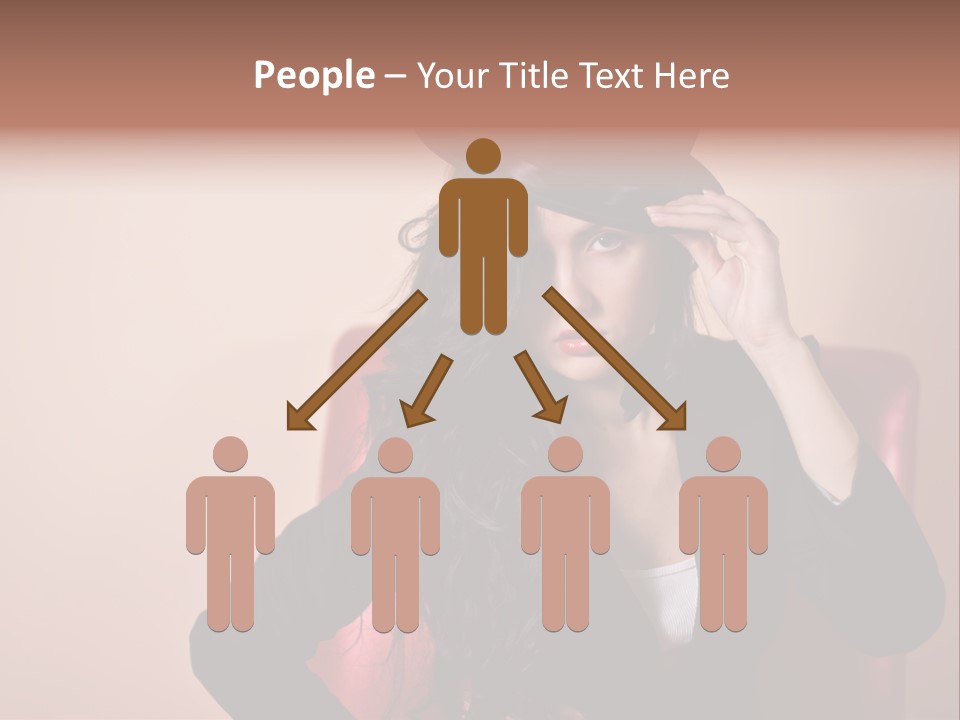 Red Person Fashion PowerPoint Template