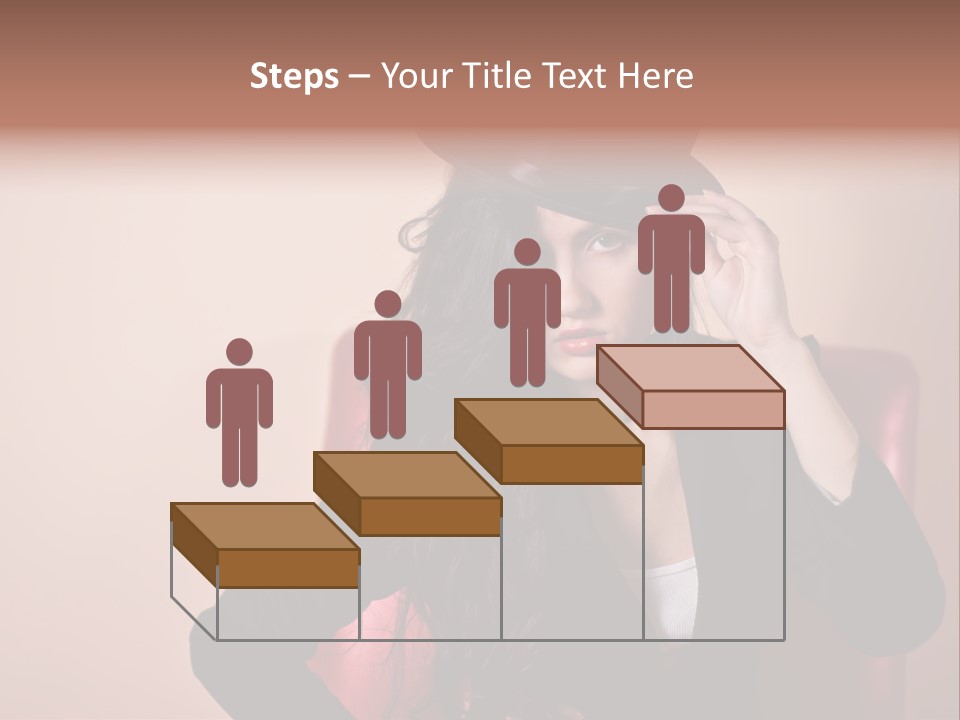 Red Person Fashion PowerPoint Template