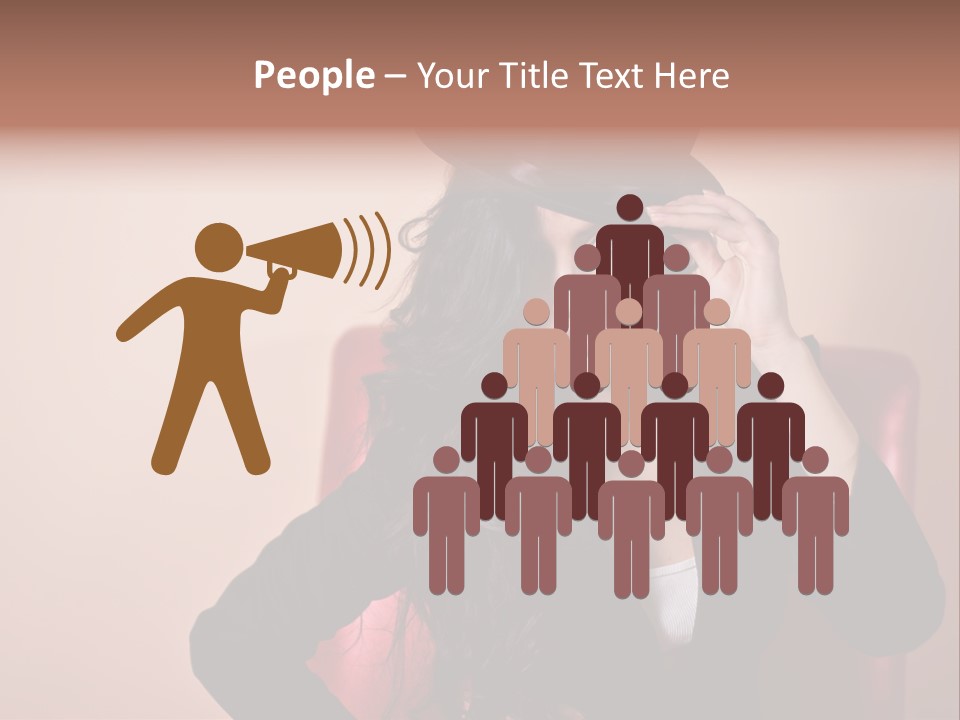 Red Person Fashion PowerPoint Template