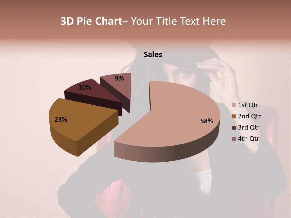 Red Person Fashion PowerPoint Template