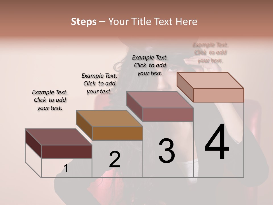 Red Person Fashion PowerPoint Template