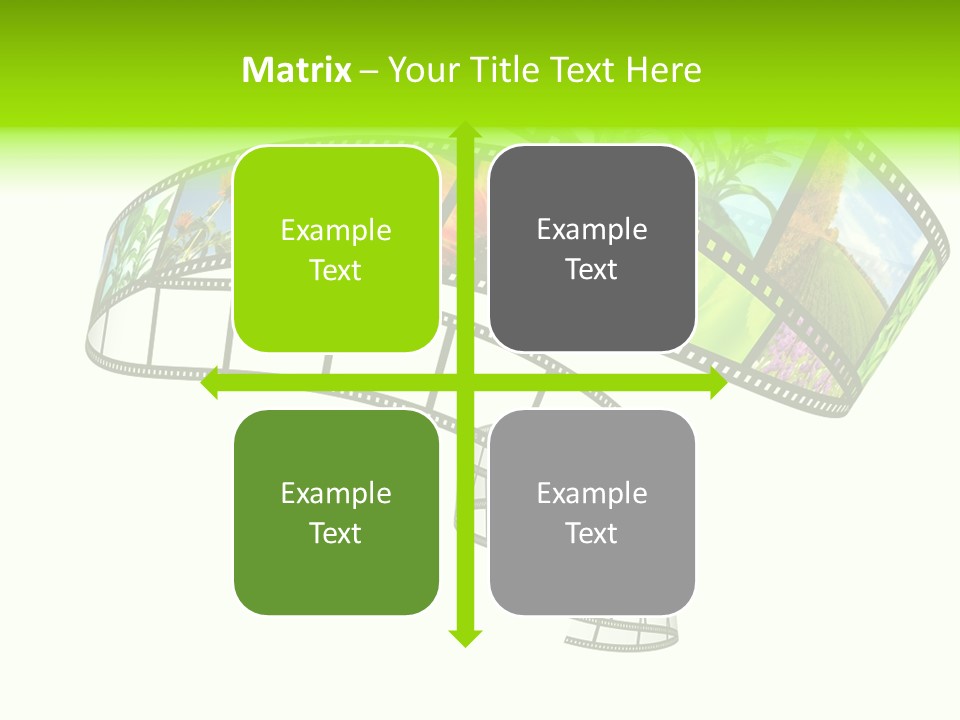 Conservation Green Photographic PowerPoint Template