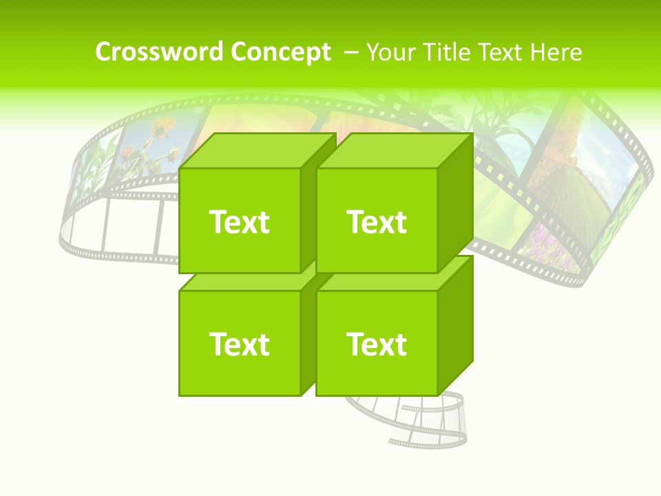 Conservation Green Photographic PowerPoint Template