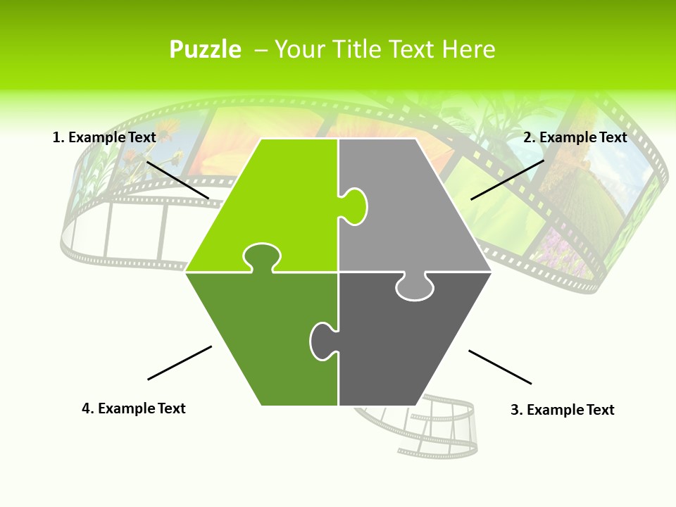 Conservation Green Photographic PowerPoint Template