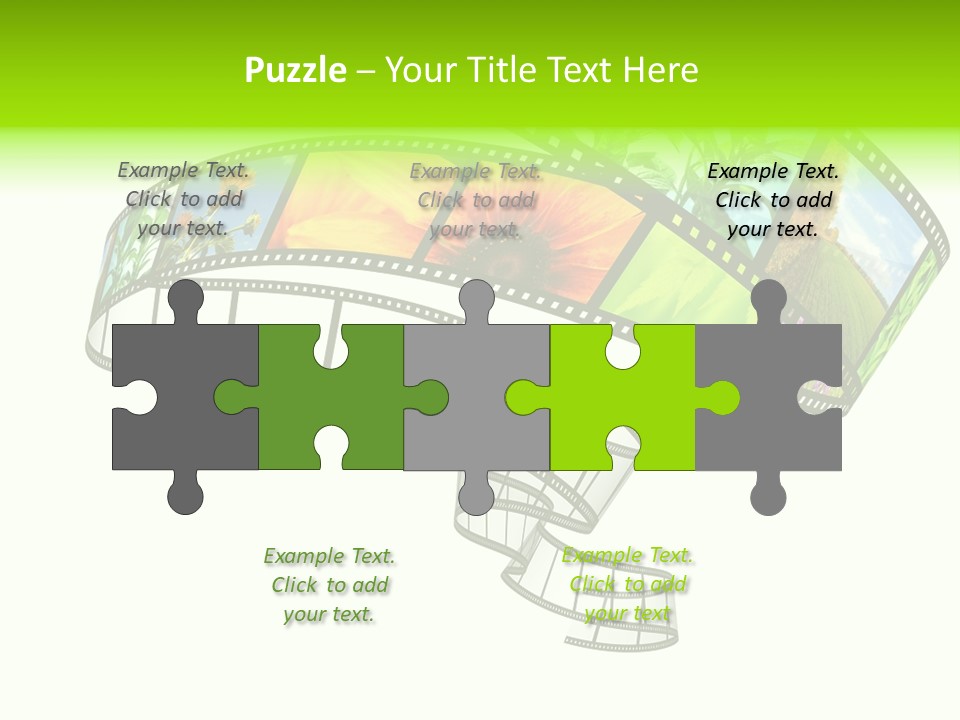 Conservation Green Photographic PowerPoint Template