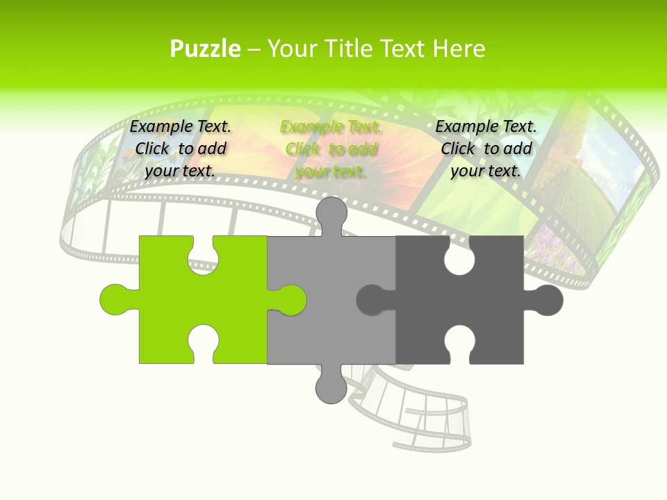 Conservation Green Photographic PowerPoint Template