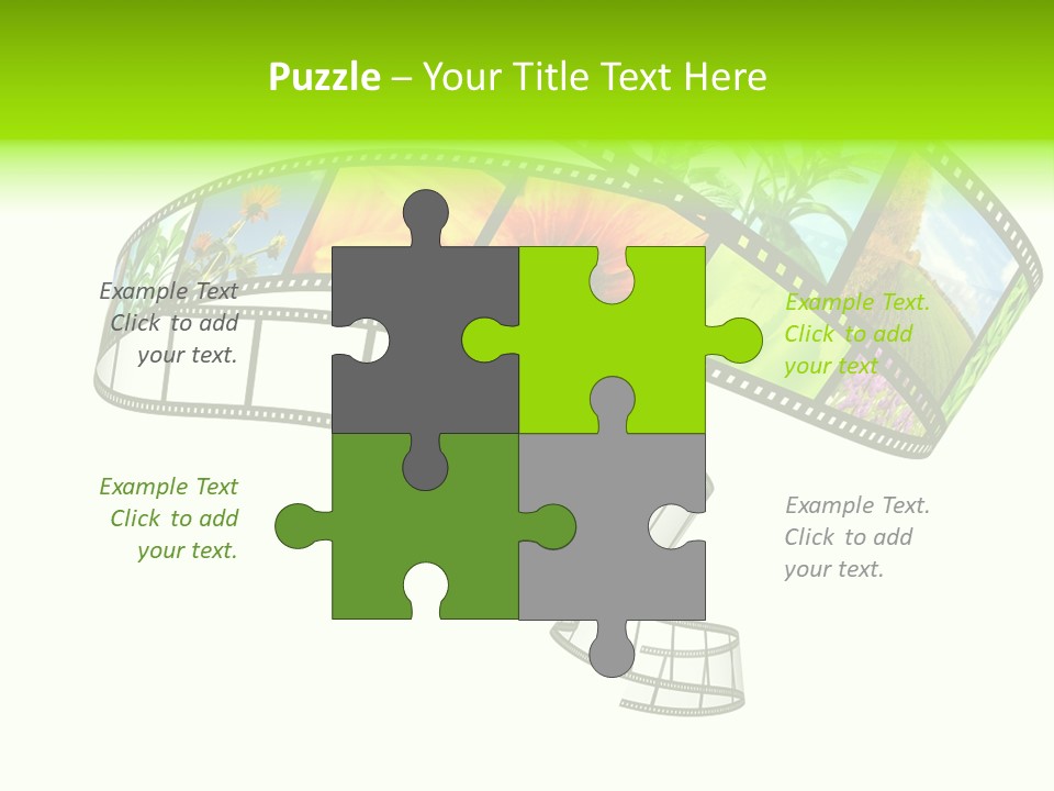 Conservation Green Photographic PowerPoint Template