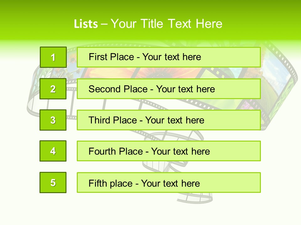 Conservation Green Photographic PowerPoint Template
