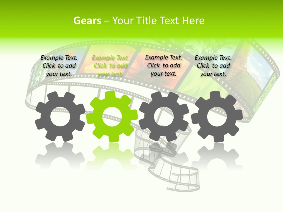 Conservation Green Photographic PowerPoint Template