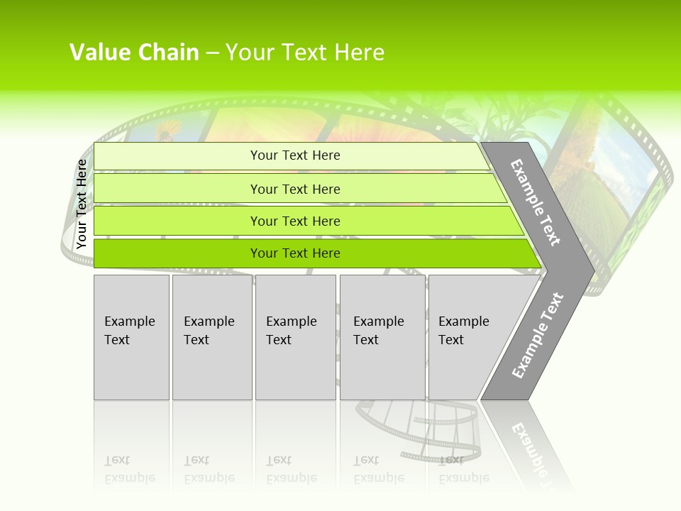 Conservation Green Photographic PowerPoint Template