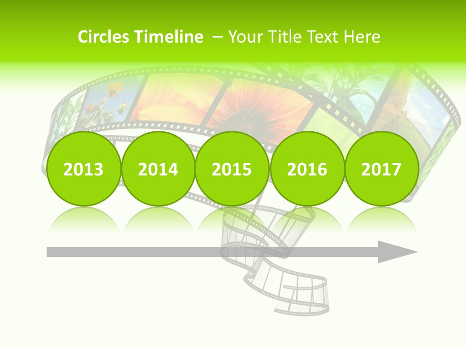 Conservation Green Photographic PowerPoint Template