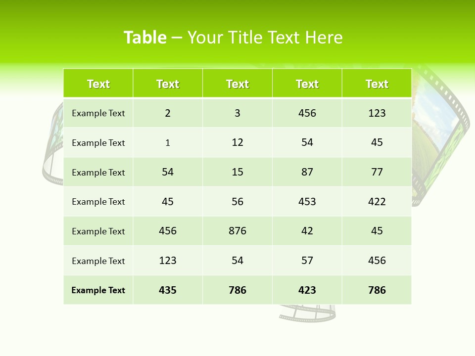 Conservation Green Photographic PowerPoint Template
