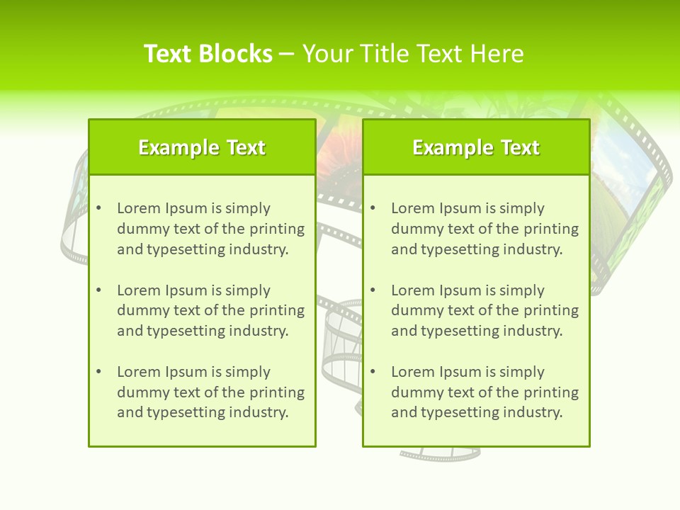 Conservation Green Photographic PowerPoint Template