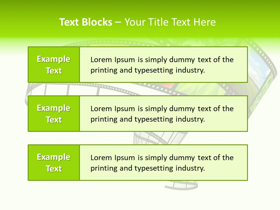 Conservation Green Photographic PowerPoint Template
