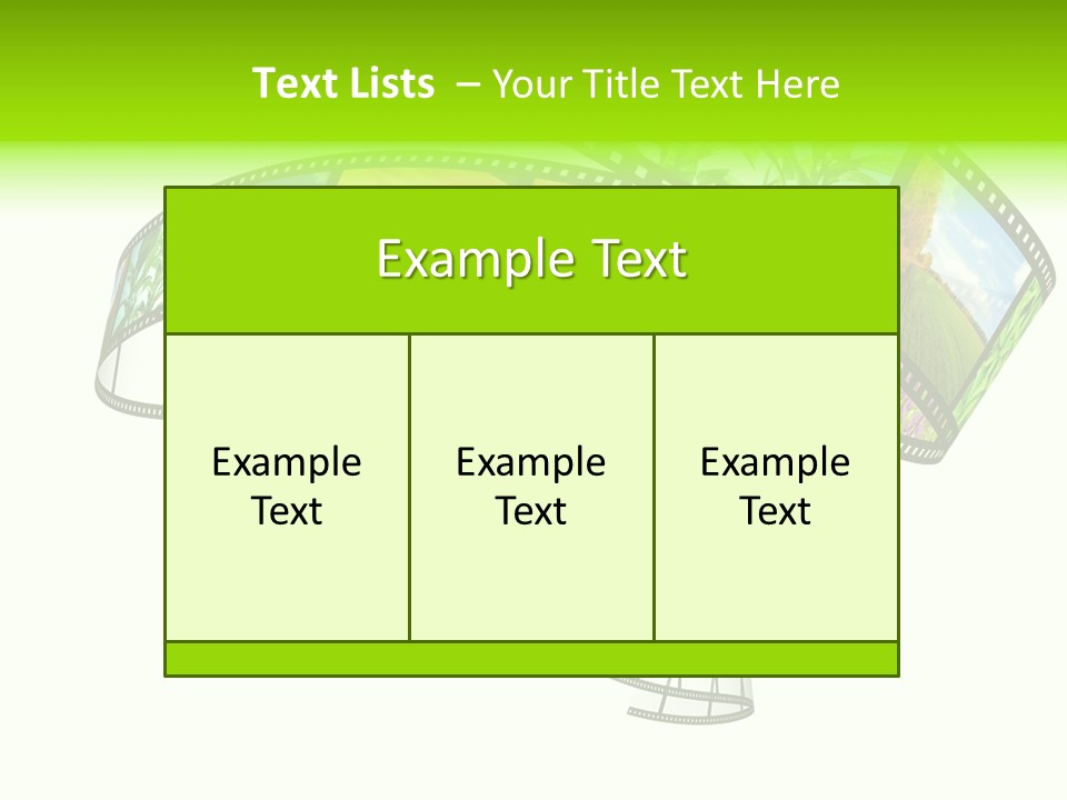 Conservation Green Photographic PowerPoint Template