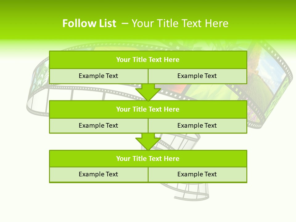 Conservation Green Photographic PowerPoint Template