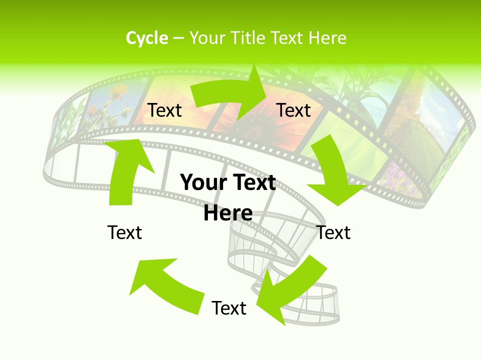 Conservation Green Photographic PowerPoint Template