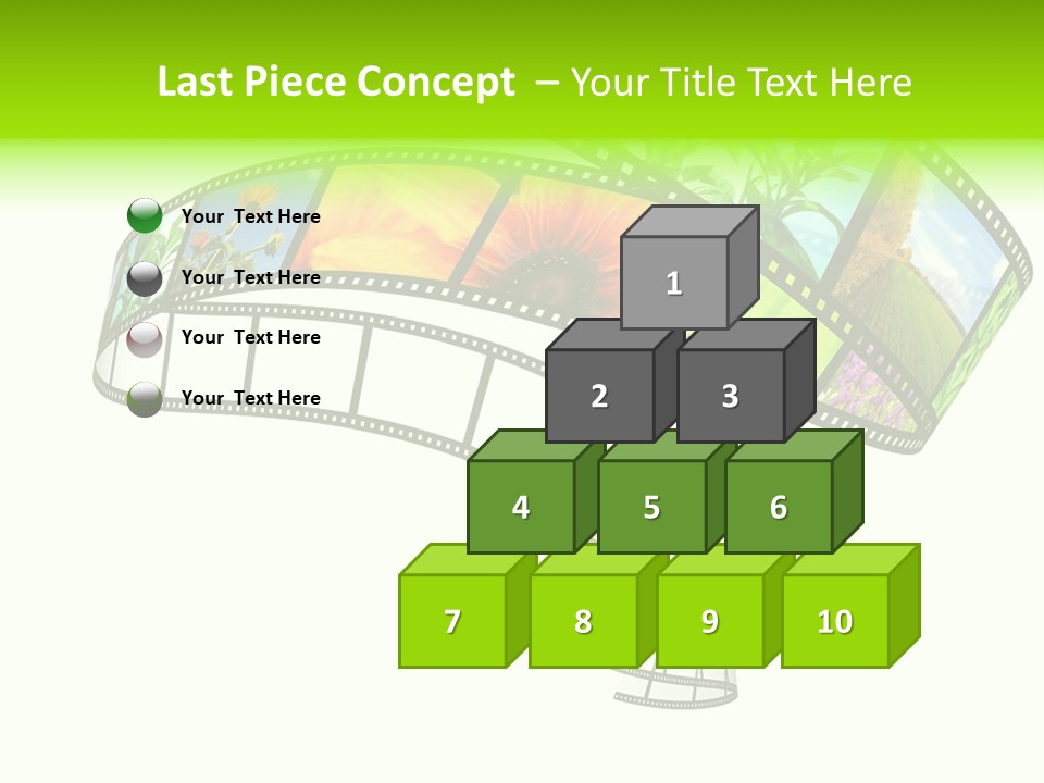 Conservation Green Photographic PowerPoint Template